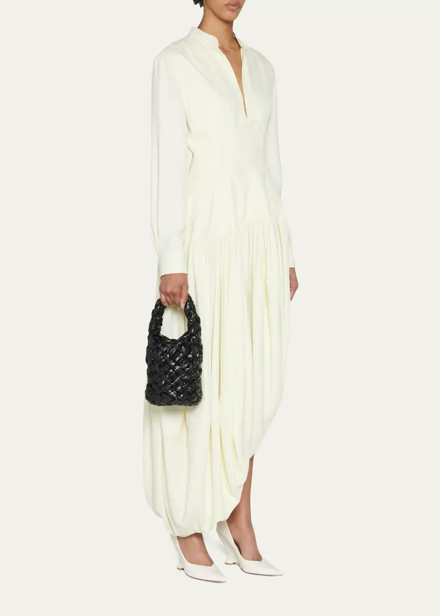 Bottega Veneta Kalimero Mini Intrecciato Pleated Bucket Bag | Thumbnail 5 Bottega Veneta Kalimero Mini Intrecciato Pleated Bucket Bag | Thumbnail 5