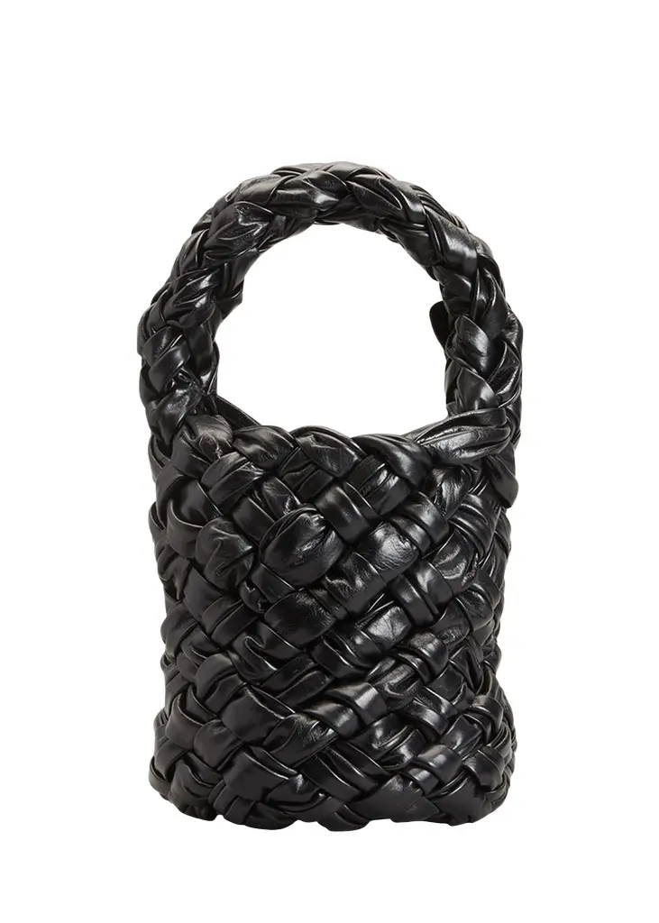 Kalimero Mini Intrecciato Pleated Bucket Bag Kalimero Mini Intrecciato Pleated Bucket Bag