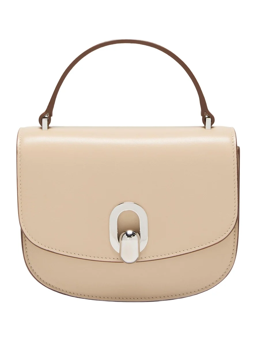 Savette Tondo Mini Leather Top-Handle Bag