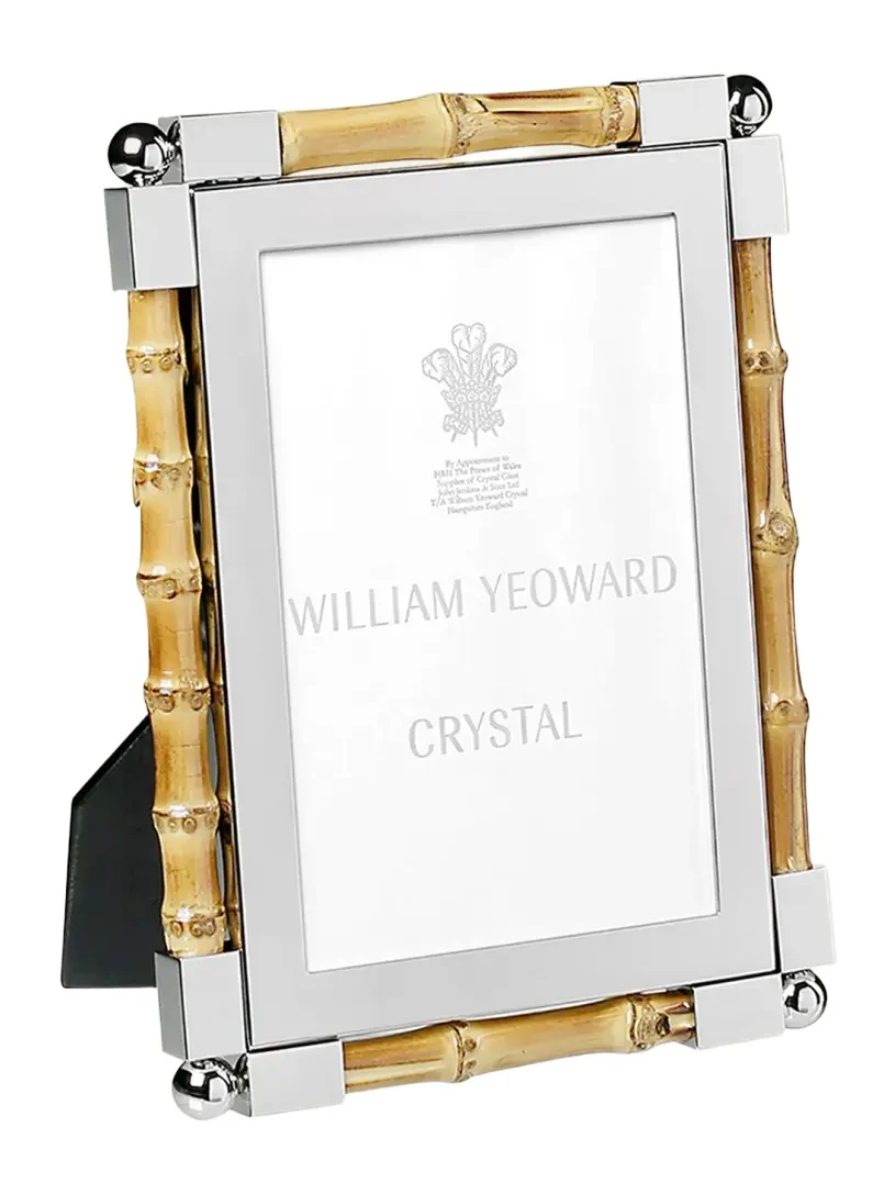 William Yeoward Crystal Classic Bamboo Frame, 4" x 6"