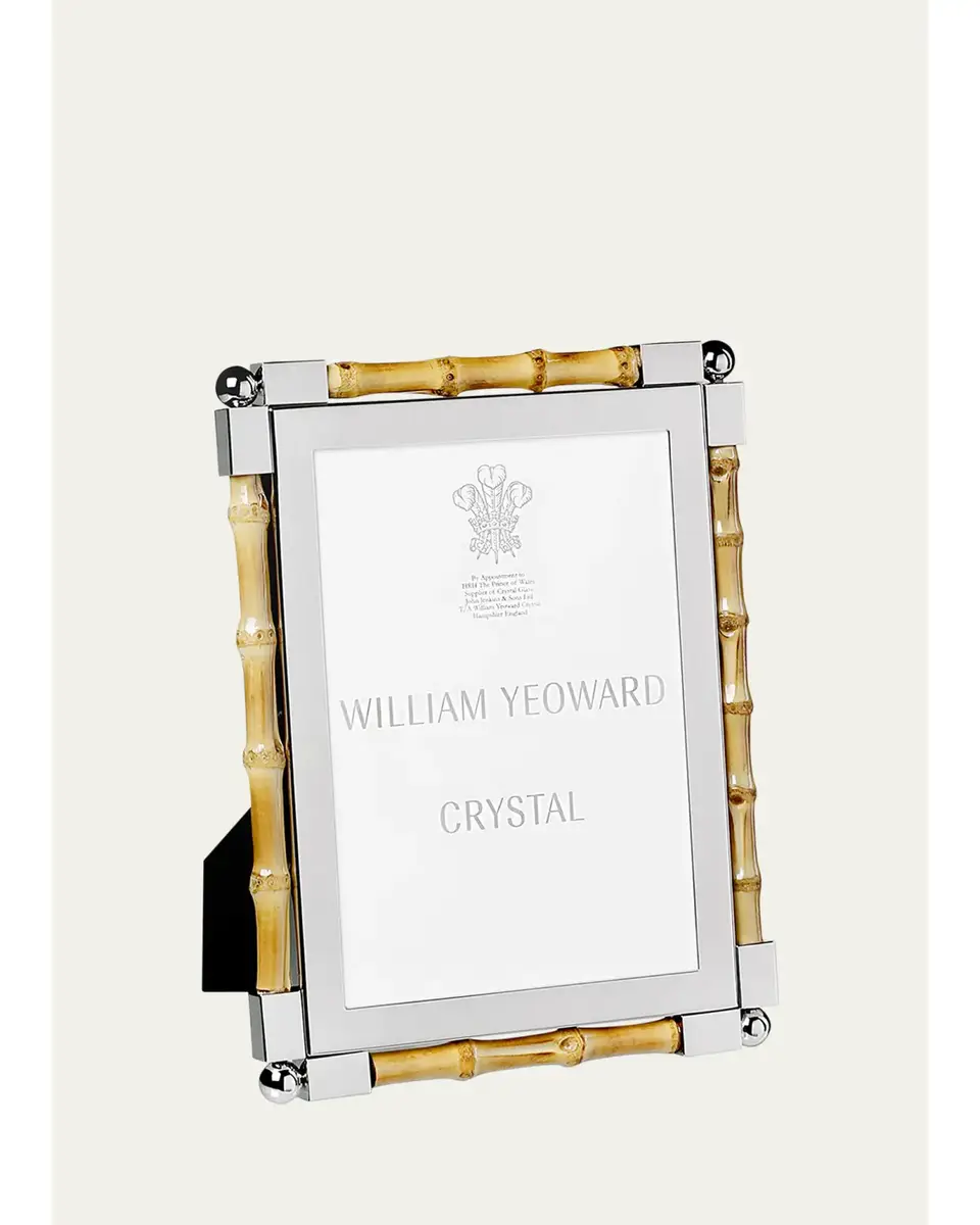 William Yeoward Crystal Classic Bamboo Frame, 5" x 7"