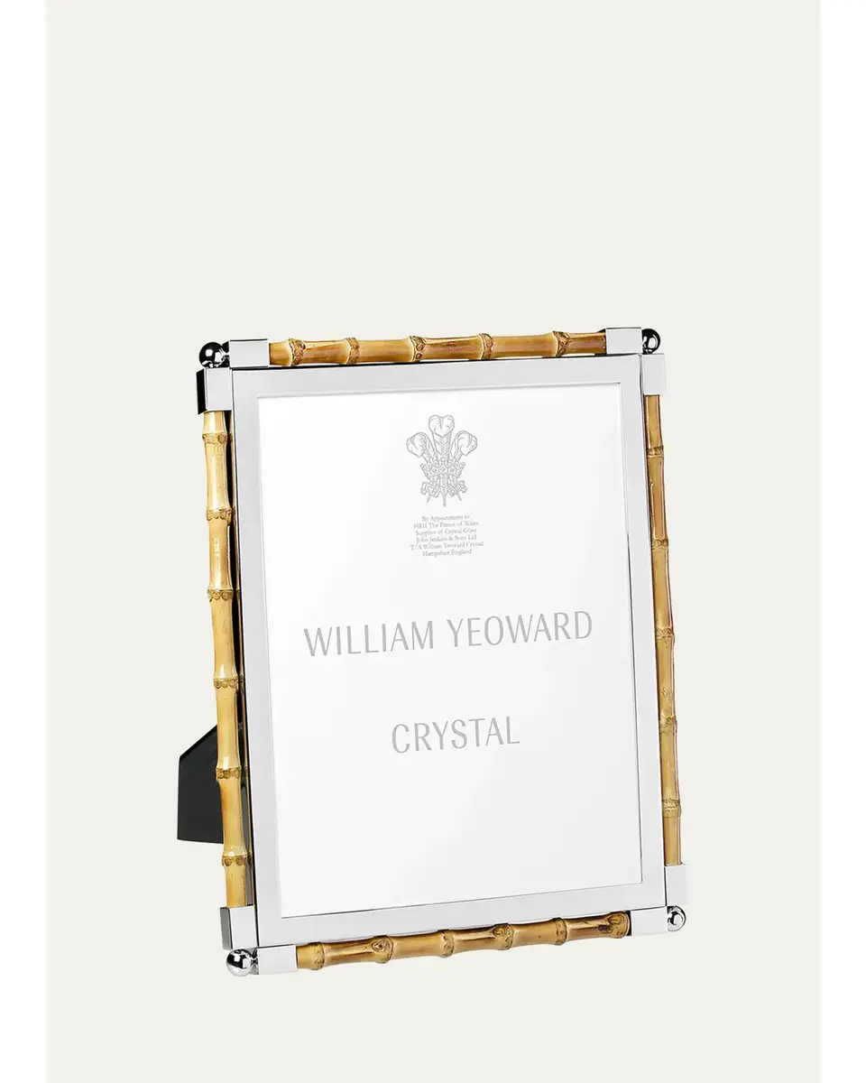 William Yeoward Crystal Classic Bamboo Frame, 8" x 10" | Image 1 William Yeoward Crystal Classic Bamboo Frame, 8" x 10" | Image 1