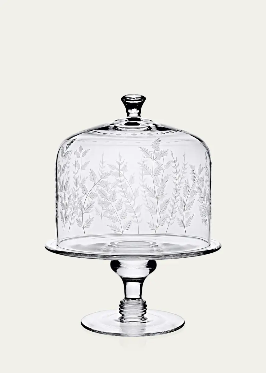 William Yeoward Crystal Fern Cake Dome | Thumbnail 2 William Yeoward Crystal Fern Cake Dome | Thumbnail 2