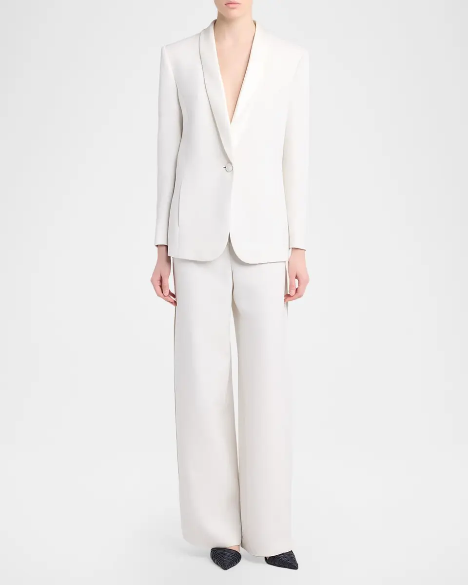Giorgio Armani Slit-Cuff Single-Breasted Blazer | Thumbnail 2 Giorgio Armani Slit-Cuff Single-Breasted Blazer | Thumbnail 2