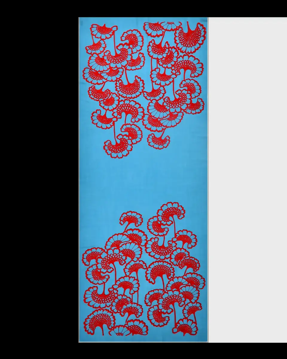 JANAVI INDIA Velour Bloom Merino Wool Scarf | Thumbnail 2 JANAVI INDIA Velour Bloom Merino Wool Scarf | Thumbnail 2