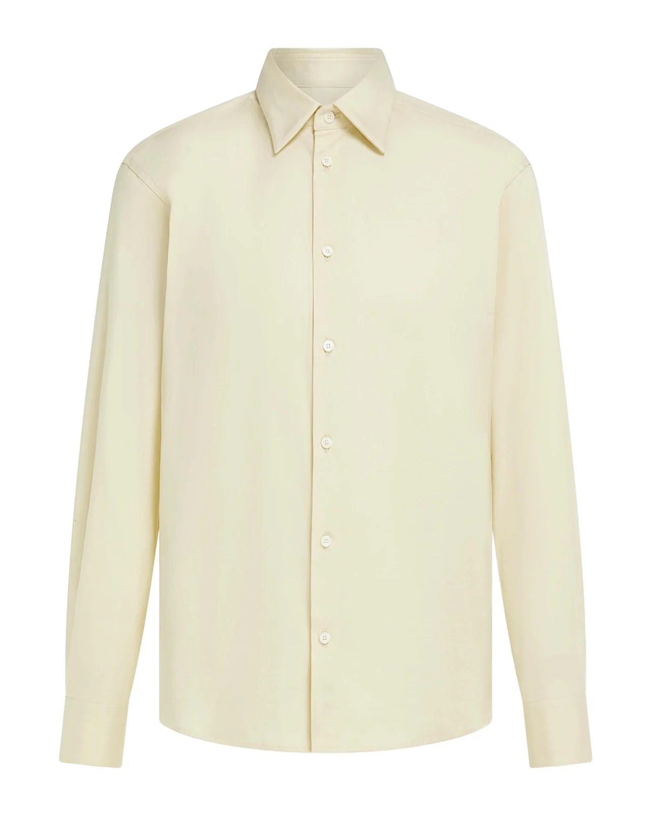 Men's Cotton-Nylon Stretch Point Collar Sport Shirt Men's Cotton-Nylon Stretch Point Collar Sport Shirt
