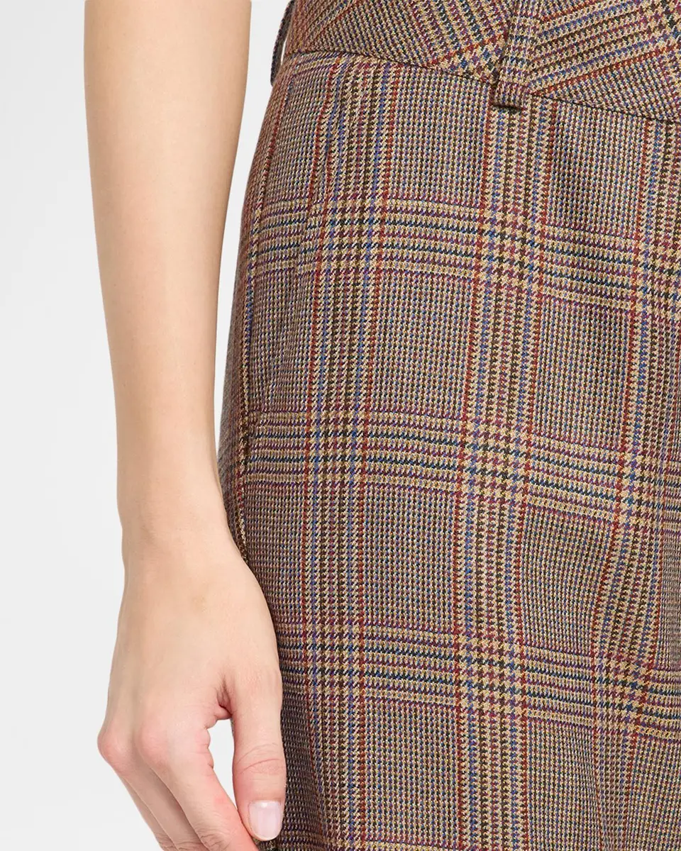 MAISON COMMON Glen Plaid Wool Flared Trousers | Thumbnail 5 MAISON COMMON Glen Plaid Wool Flared Trousers | Thumbnail 5