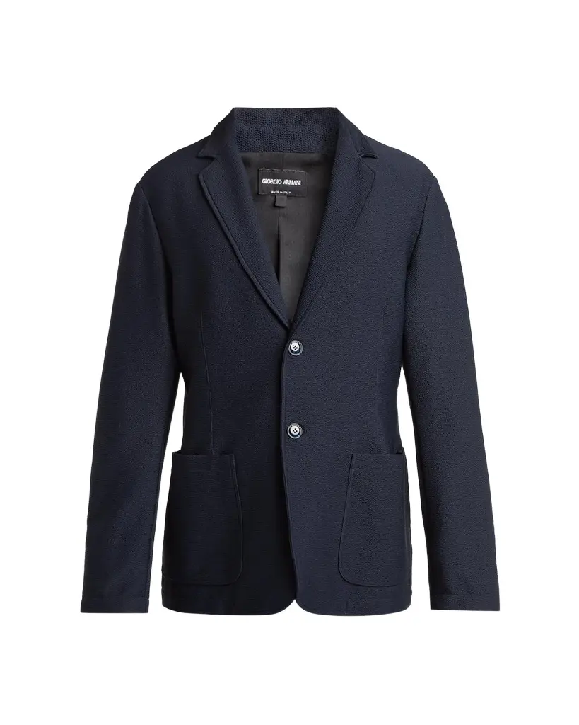 Giorgio Armani Men's Seersucker Single-Breasted Sport Coat | Image 1 Giorgio Armani Men's Seersucker Single-Breasted Sport Coat | Image 1