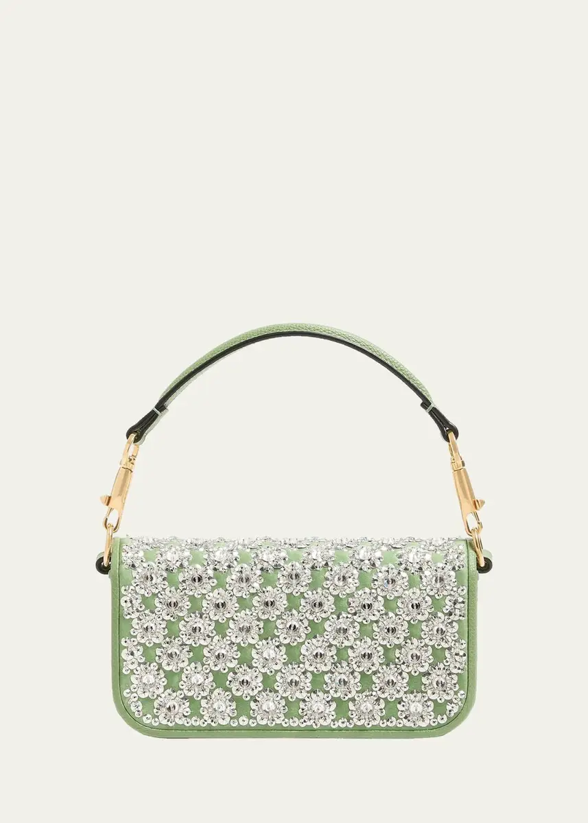 Valentino Garavani Locò Small Embroidered Shoulder Bag | Thumbnail 2 Valentino Garavani Locò Small Embroidered Shoulder Bag | Thumbnail 2