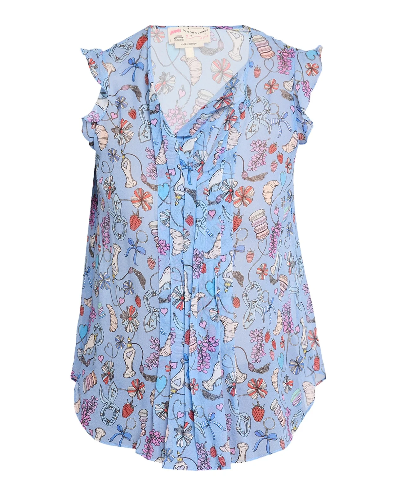 Parisian Printed Silk Top Parisian Printed Silk Top