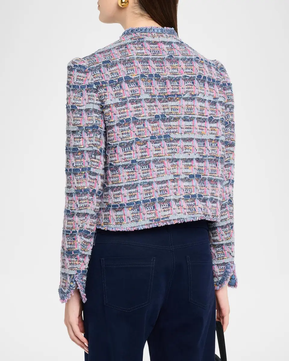 MAISON COMMON Boxy Tweed Cotton Jacket | Thumbnail 3 MAISON COMMON Boxy Tweed Cotton Jacket | Thumbnail 3