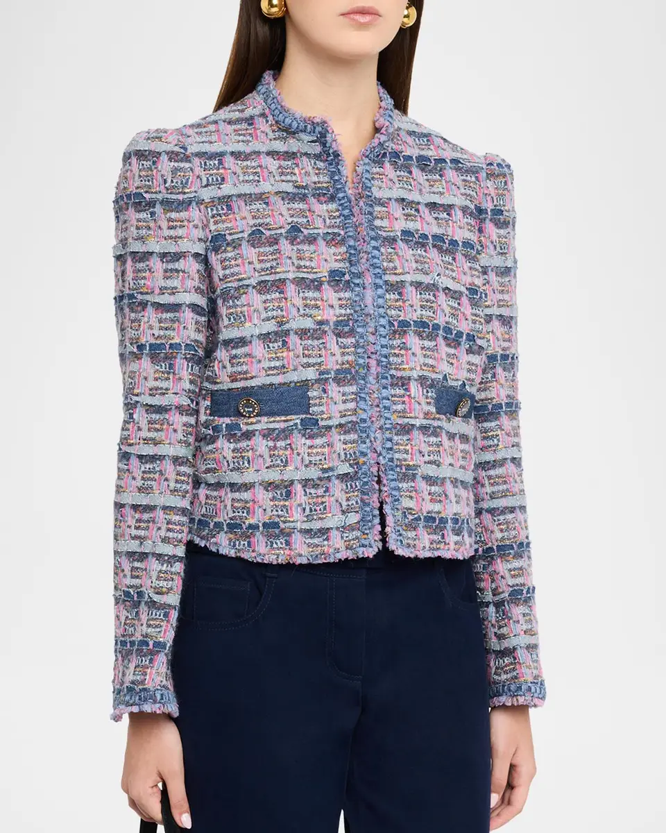 MAISON COMMON Boxy Tweed Cotton Jacket | Thumbnail 4 MAISON COMMON Boxy Tweed Cotton Jacket | Thumbnail 4
