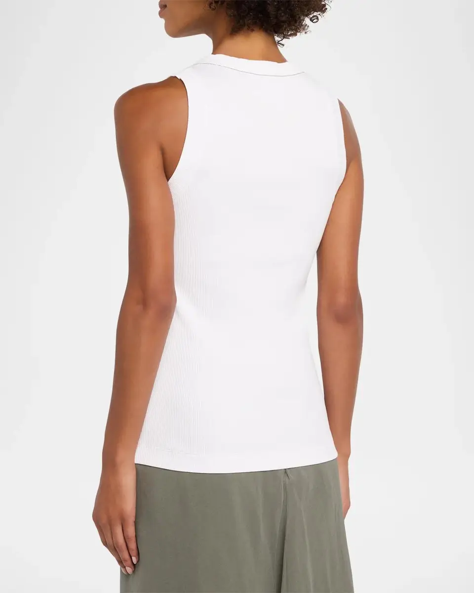 Brunello Cucinelli Sparkle Rib Knit Tank Top | Thumbnail 3 Brunello Cucinelli Sparkle Rib Knit Tank Top | Thumbnail 3