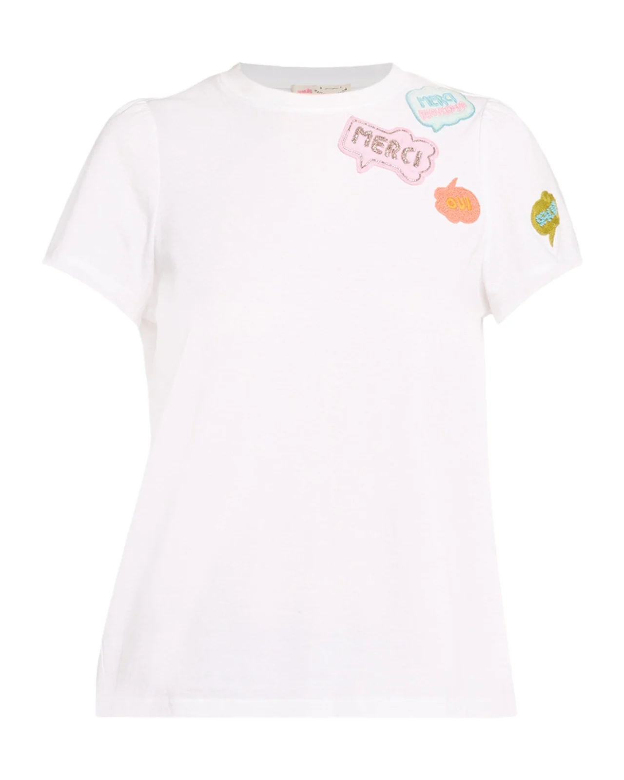 MAISON COMMON French Phrase Cotton T-Shirt