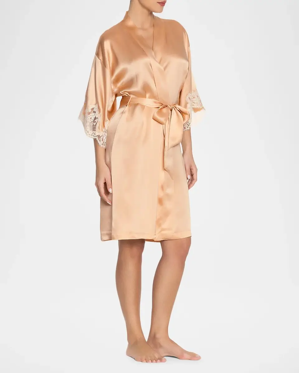 Lise Charmel Splendeur Lace-Trim Silk-Blend Robe | Thumbnail 4 Lise Charmel Splendeur Lace-Trim Silk-Blend Robe | Thumbnail 4