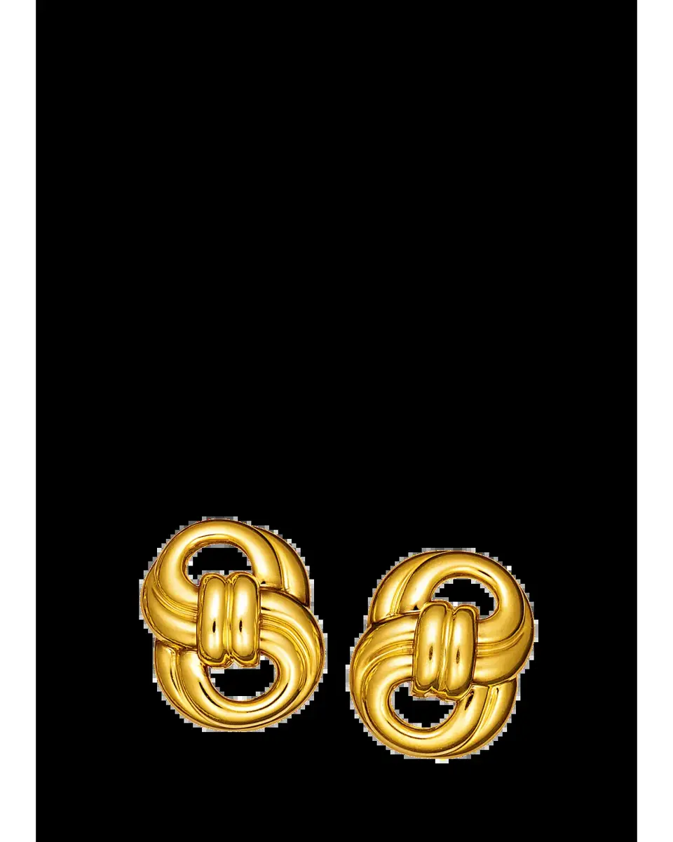 VERDURA 18K Yellow Gold Figure 8 Clip-On Earrings | Thumbnail 2 VERDURA 18K Yellow Gold Figure 8 Clip-On Earrings | Thumbnail 2