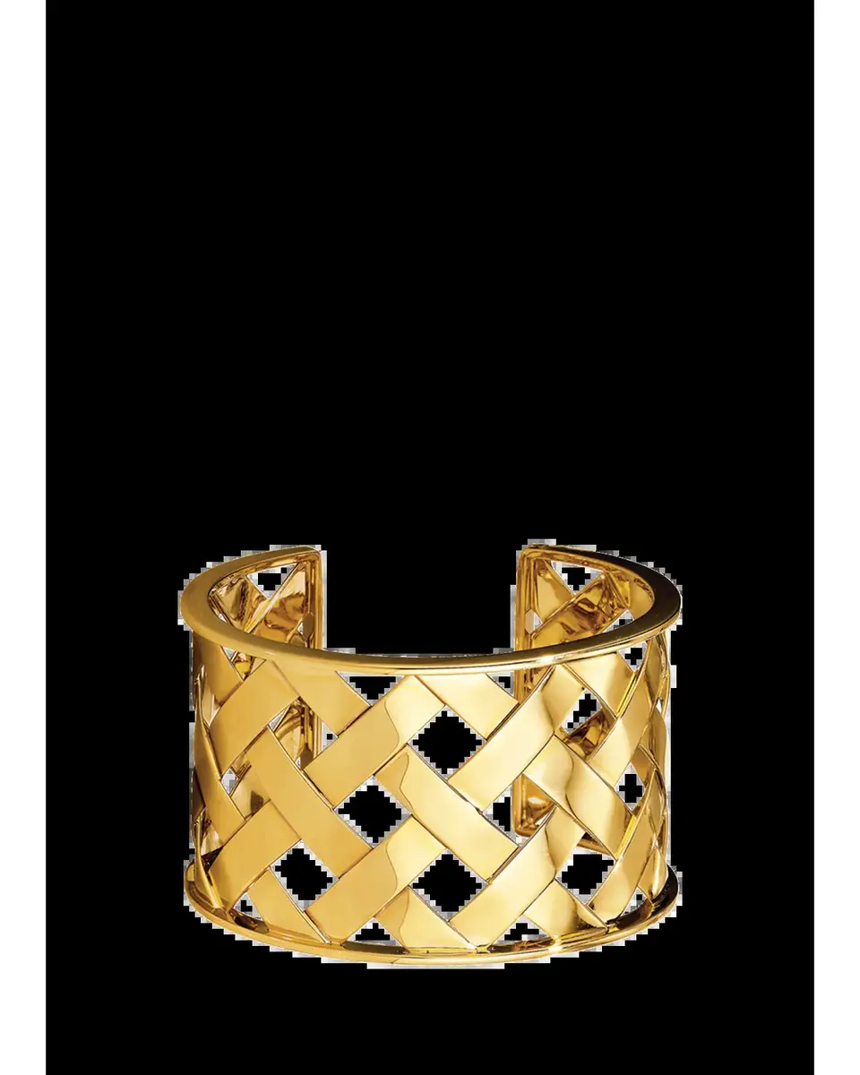 VERDURA 18K Yellow Gold Criss Cross Cuff Bracelet | Thumbnail 2 VERDURA 18K Yellow Gold Criss Cross Cuff Bracelet | Thumbnail 2
