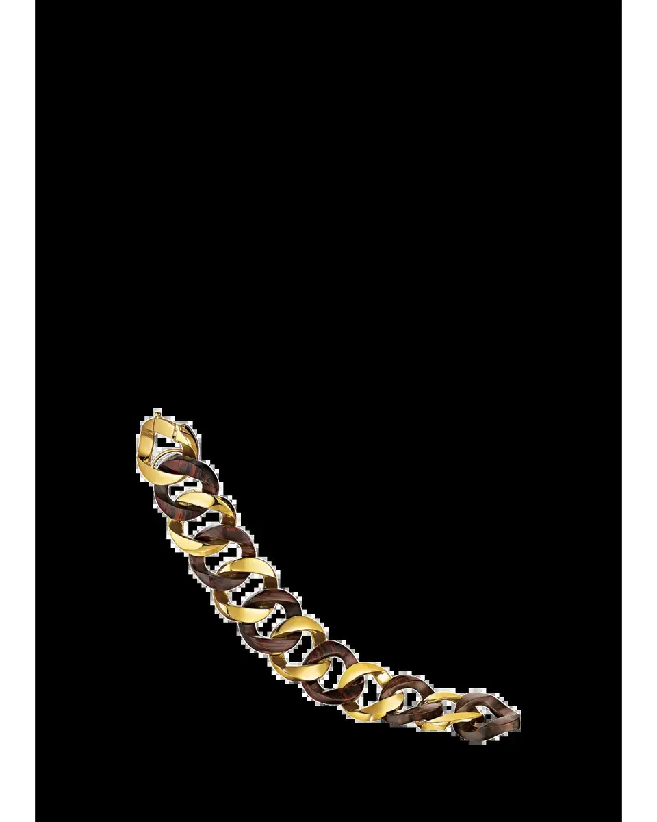VERDURA 18K Yellow Gold Wood Curb-Link Bracelet | Thumbnail 2 VERDURA 18K Yellow Gold Wood Curb-Link Bracelet | Thumbnail 2