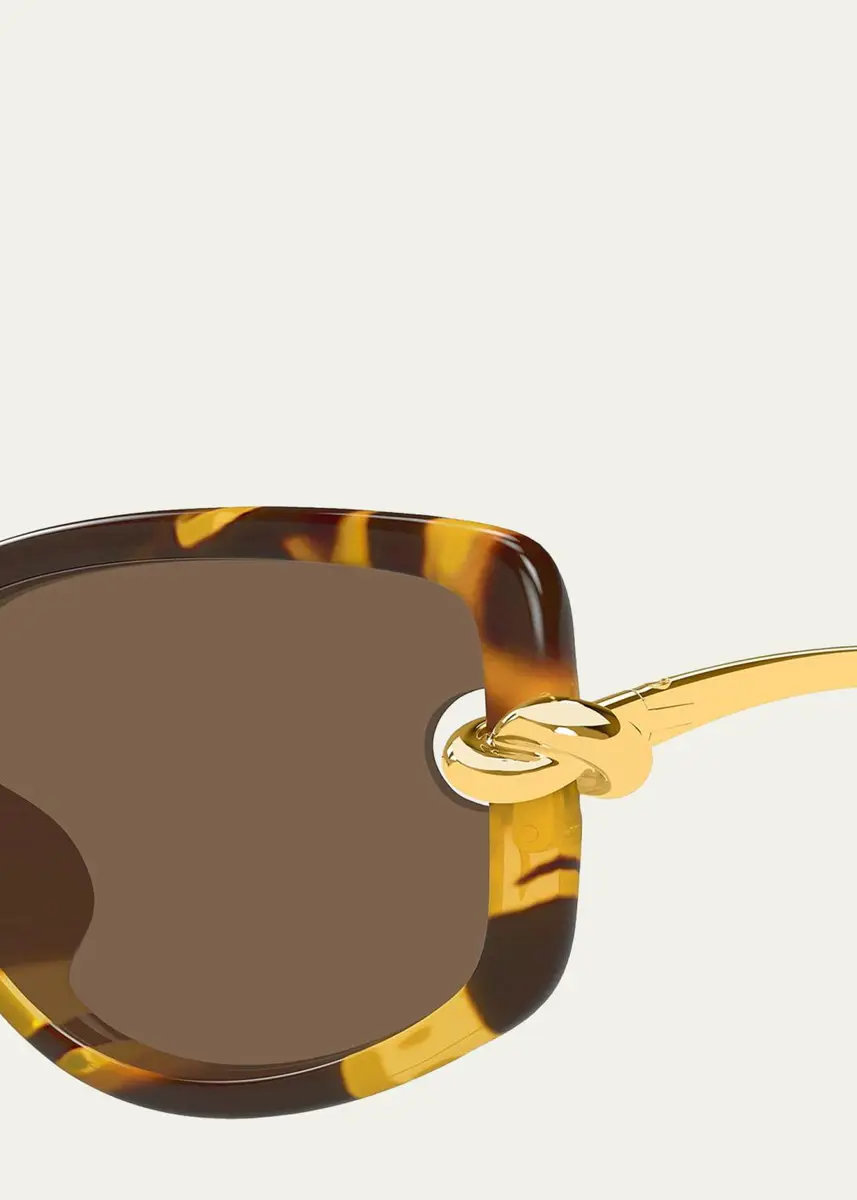 Bottega Veneta 59MM Knot Rectangular Sunglasses | Thumbnail 3 Bottega Veneta 59MM Knot Rectangular Sunglasses | Thumbnail 3