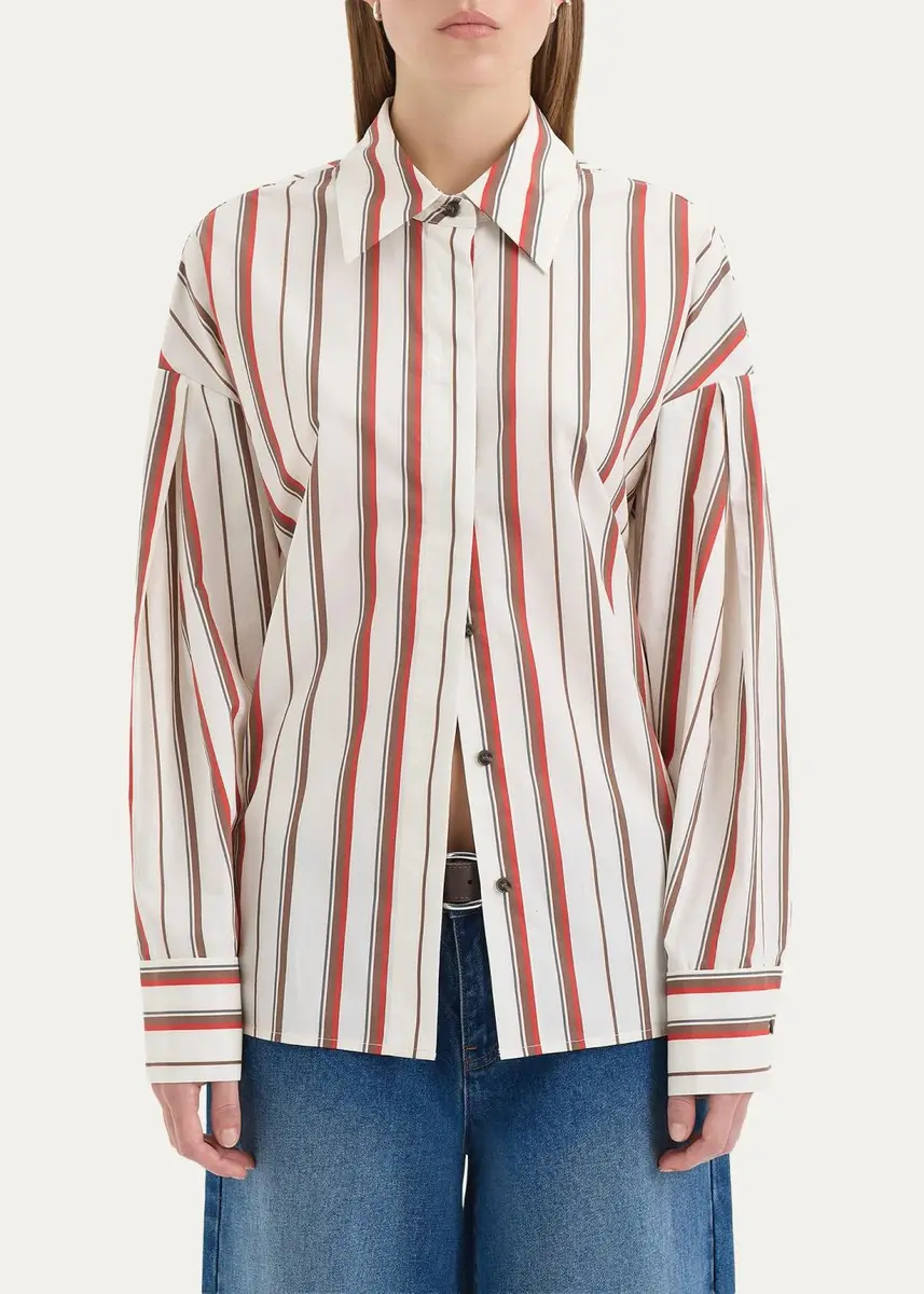 SIR. Alva Long-Sleeve Oversized Poplin Shirt | Thumbnail 4 SIR. Alva Long-Sleeve Oversized Poplin Shirt | Thumbnail 4