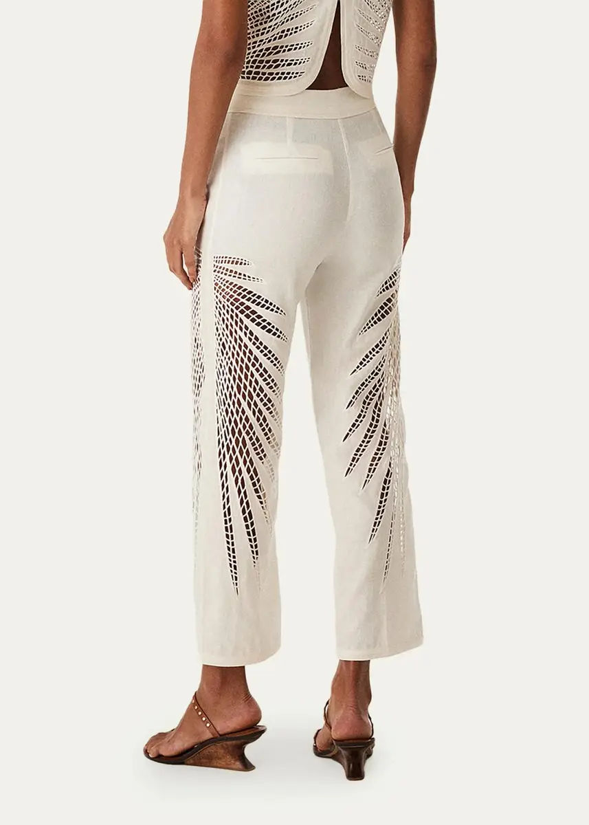 ViX Danna Eyelet Embroidered Cropped Pants | Thumbnail 3 ViX Danna Eyelet Embroidered Cropped Pants | Thumbnail 3