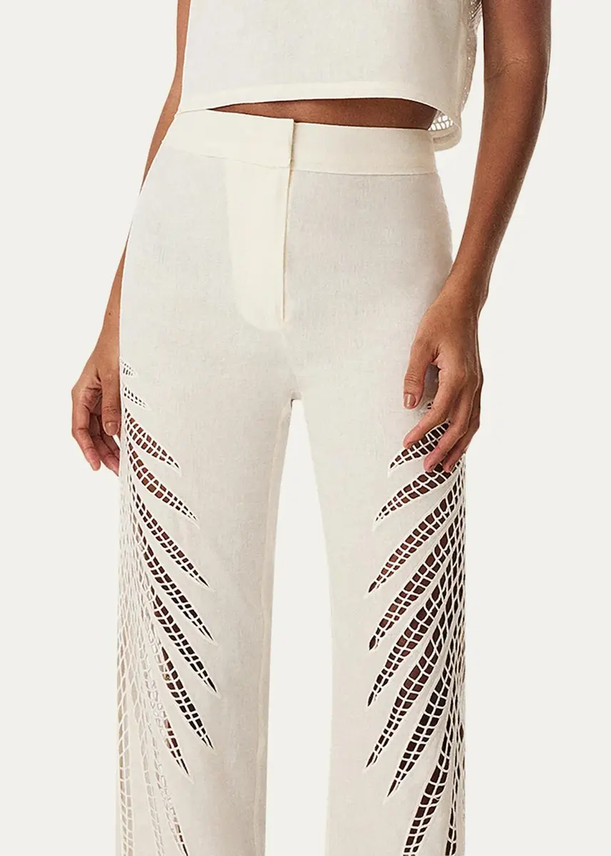 ViX Danna Eyelet Embroidered Cropped Pants | Thumbnail 4 ViX Danna Eyelet Embroidered Cropped Pants | Thumbnail 4