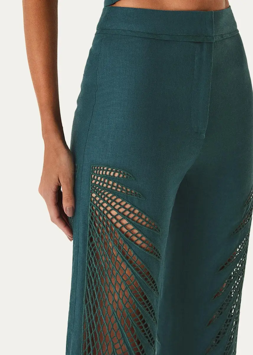 ViX Danna Eyelet Embroidered Cropped Pants | Thumbnail 8 ViX Danna Eyelet Embroidered Cropped Pants | Thumbnail 8