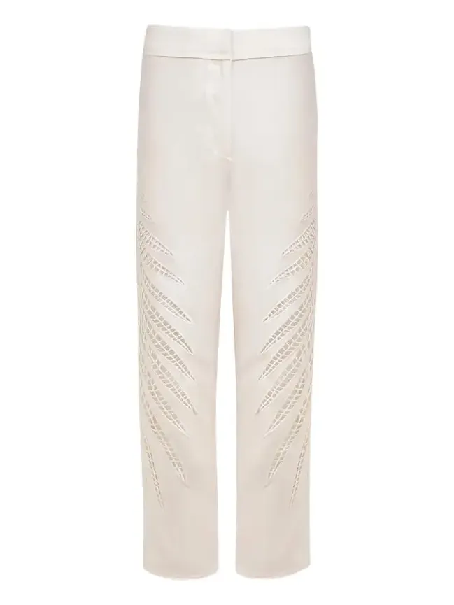 Danna Eyelet Embroidered Cropped Pants Danna Eyelet Embroidered Cropped Pants