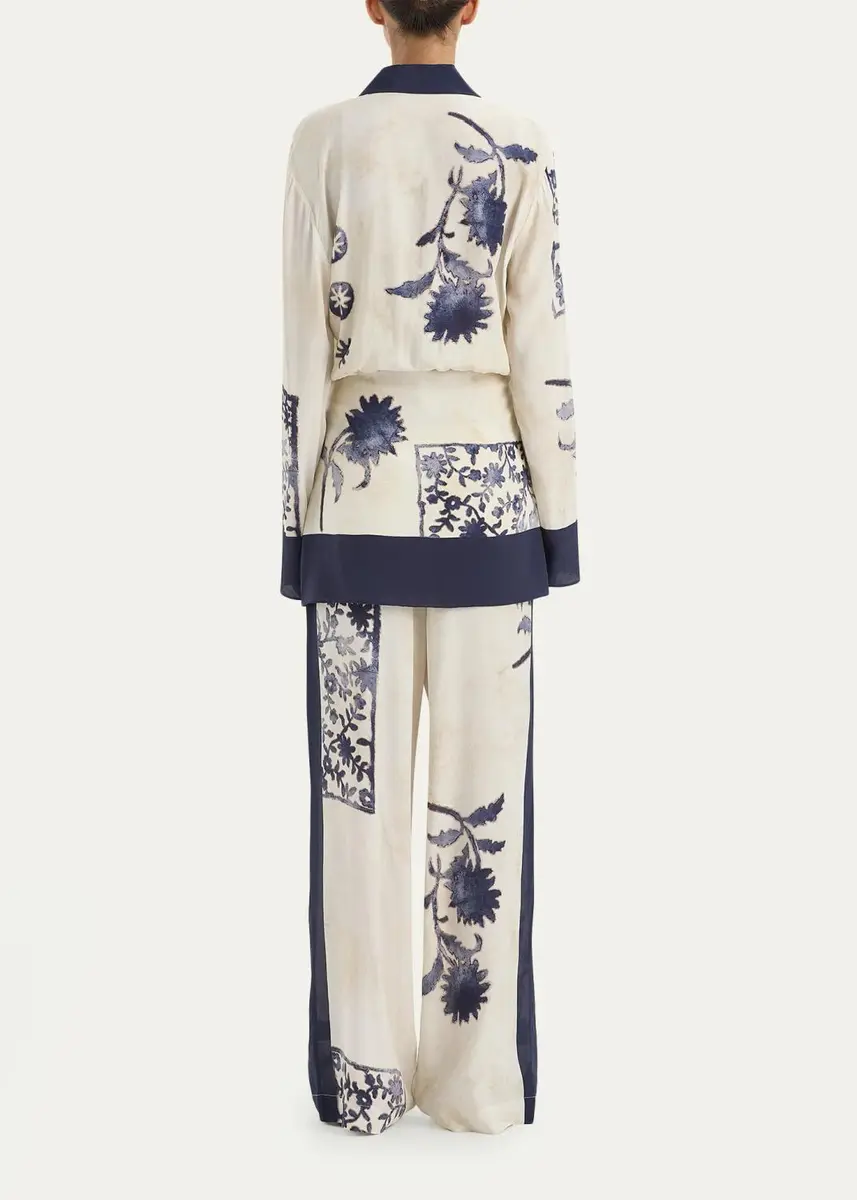SIR. Phillipa Silk-Blend Wide-Leg Trousers | Thumbnail 3 SIR. Phillipa Silk-Blend Wide-Leg Trousers | Thumbnail 3