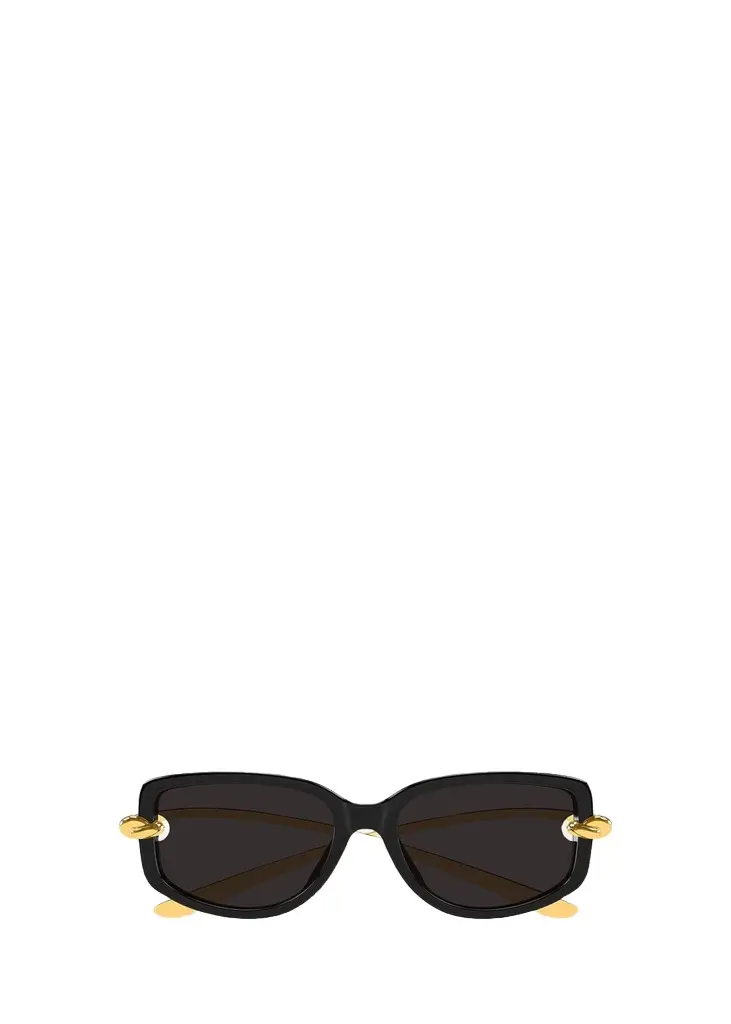 Bottega Veneta Temple Knot Rectangular Sunglasses | Image 1 Bottega Veneta Temple Knot Rectangular Sunglasses | Image 1