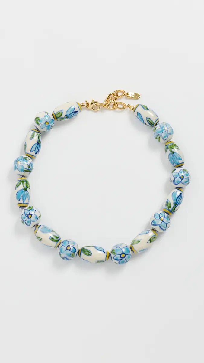 Logan Tay Green Floral Beaded Necklace | Thumbnail 2 Logan Tay Green Floral Beaded Necklace | Thumbnail 2
