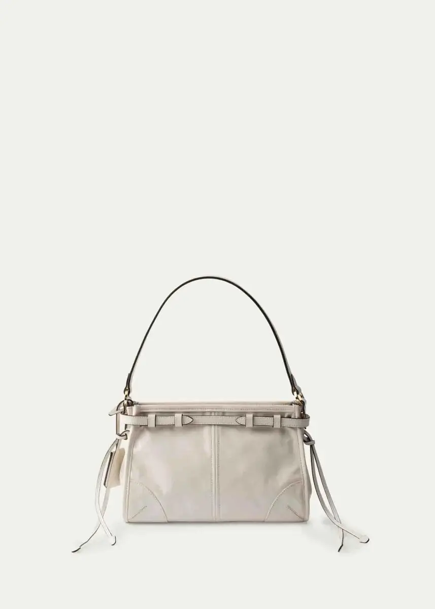 Prada Bonnie Glossy Leather Top-Handle Bag | Thumbnail 5