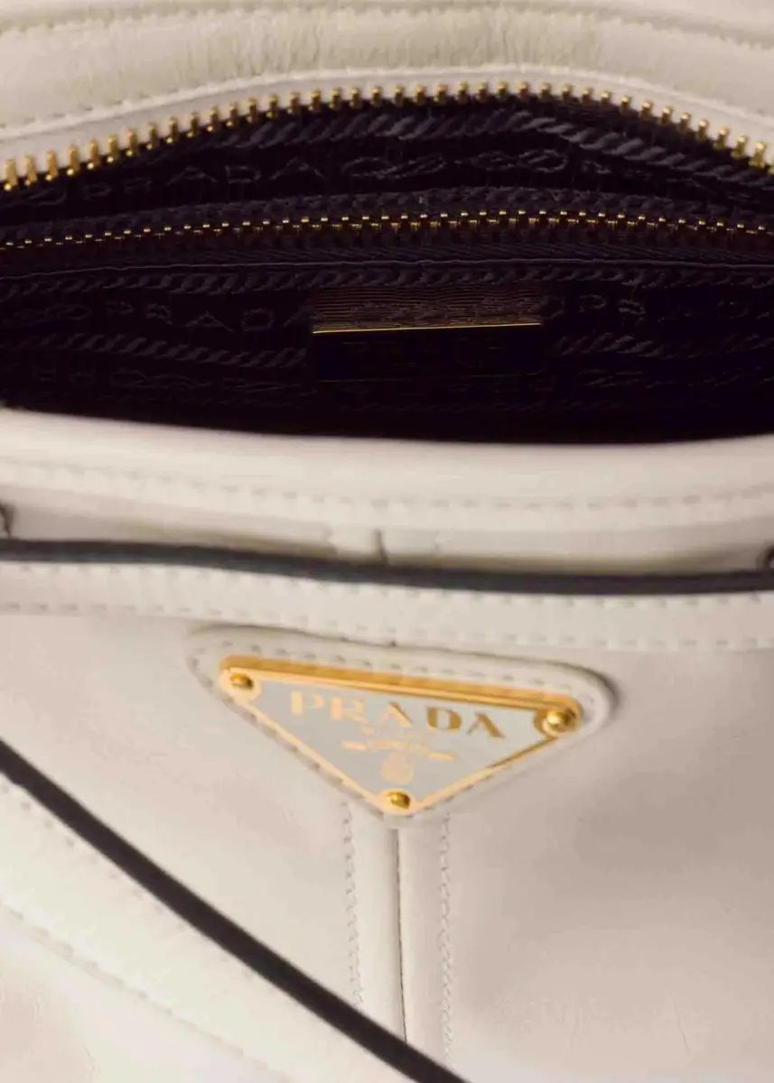 Prada Bonnie Glossy Leather Top-Handle Bag | Thumbnail 6