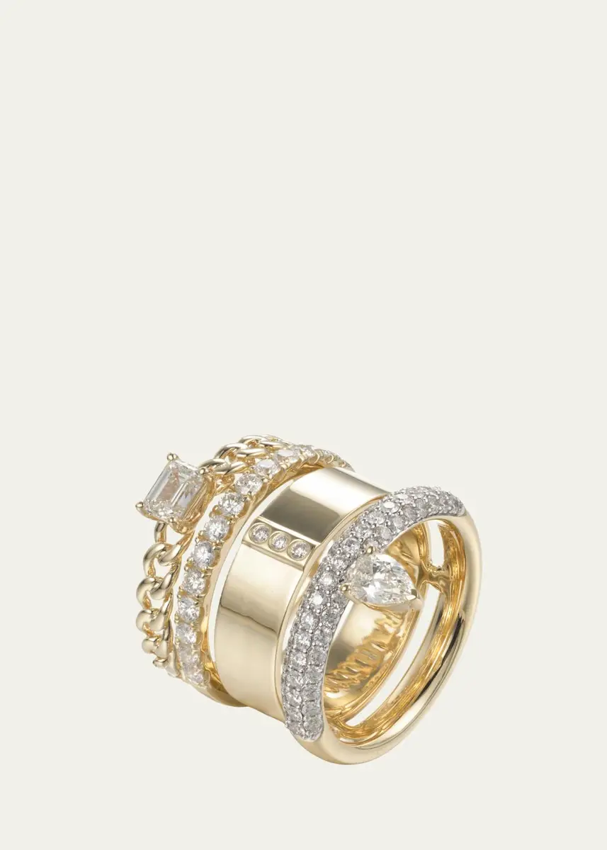 Type Jewelry The Type Stack Pave Diamond Ring | Thumbnail 2 Type Jewelry The Type Stack Pave Diamond Ring | Thumbnail 2