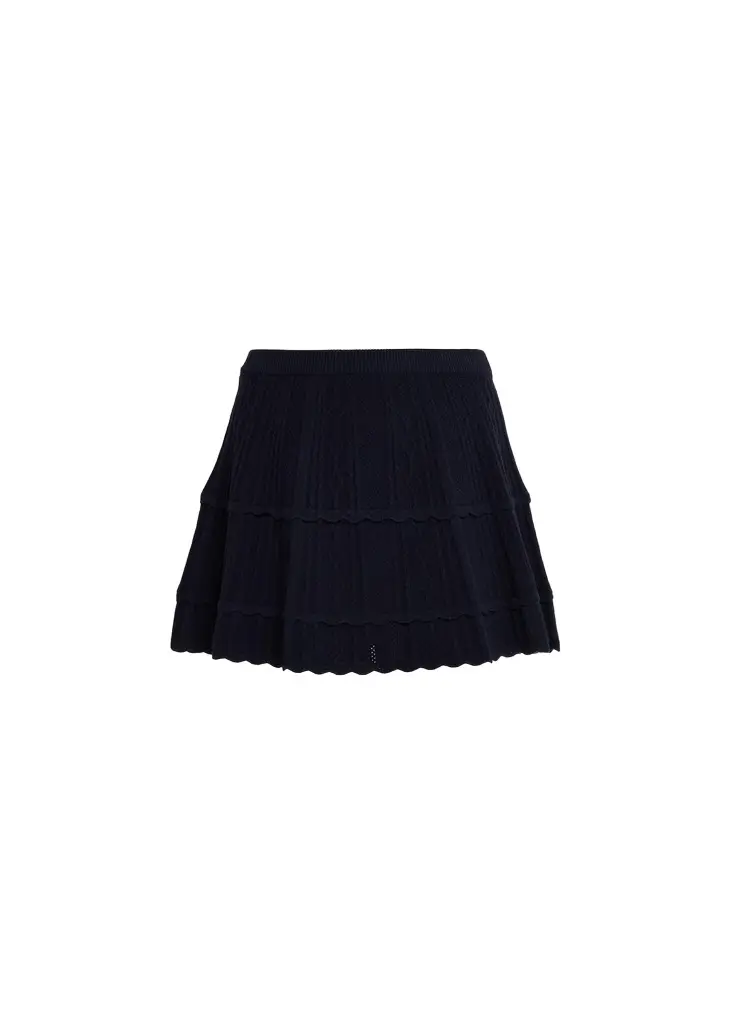 Rora Cable-Knit Mini Skirt Rora Cable-Knit Mini Skirt