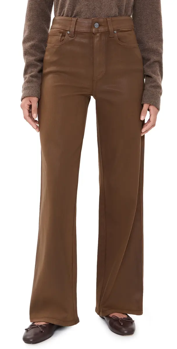 PAIGE Coated Anessa Coated Jeans Cognac Luxe Coating | Image 1 PAIGE Coated Anessa Coated Jeans Cognac Luxe Coating | Image 1