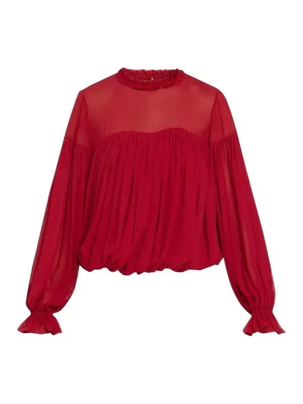 Pearl Silk Chiffon Blouse Pearl Silk Chiffon Blouse