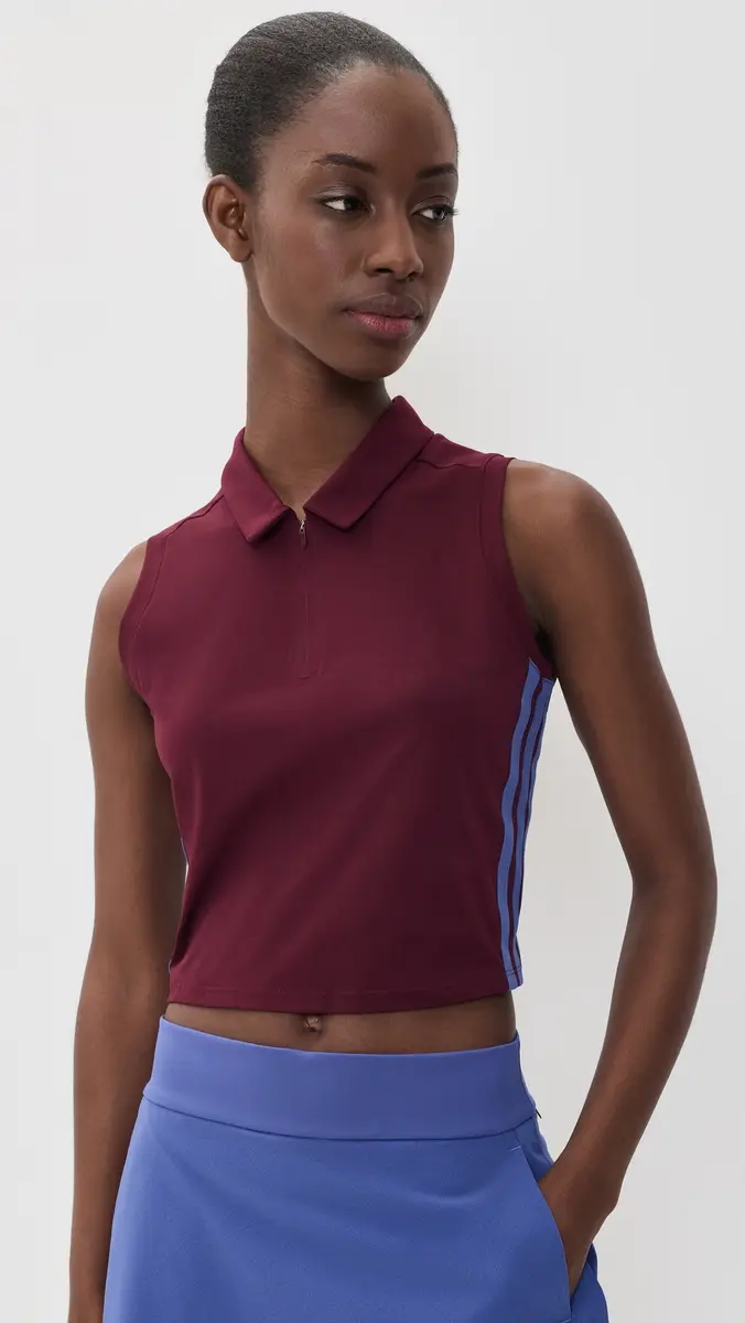 Adidas Golf Beyond Crop Polo Tank | Thumbnail 2 Adidas Golf Beyond Crop Polo Tank | Thumbnail 2