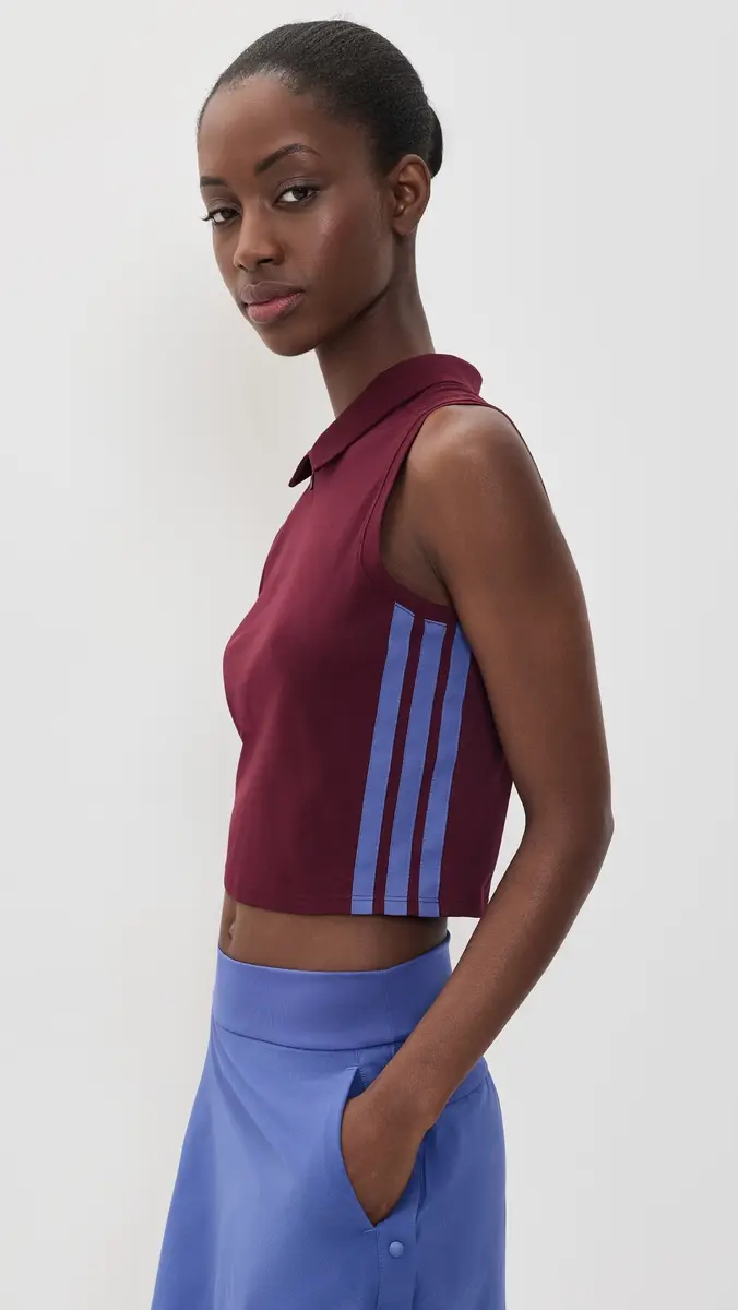 Adidas Golf Beyond Crop Polo Tank | Thumbnail 4 Adidas Golf Beyond Crop Polo Tank | Thumbnail 4