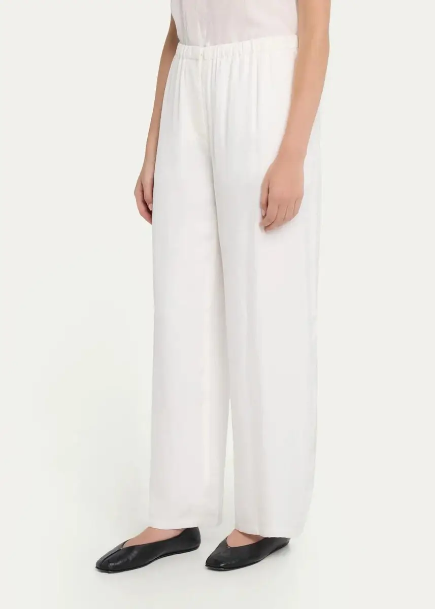 Theory Flowy Silk Twill Pants | Thumbnail 4