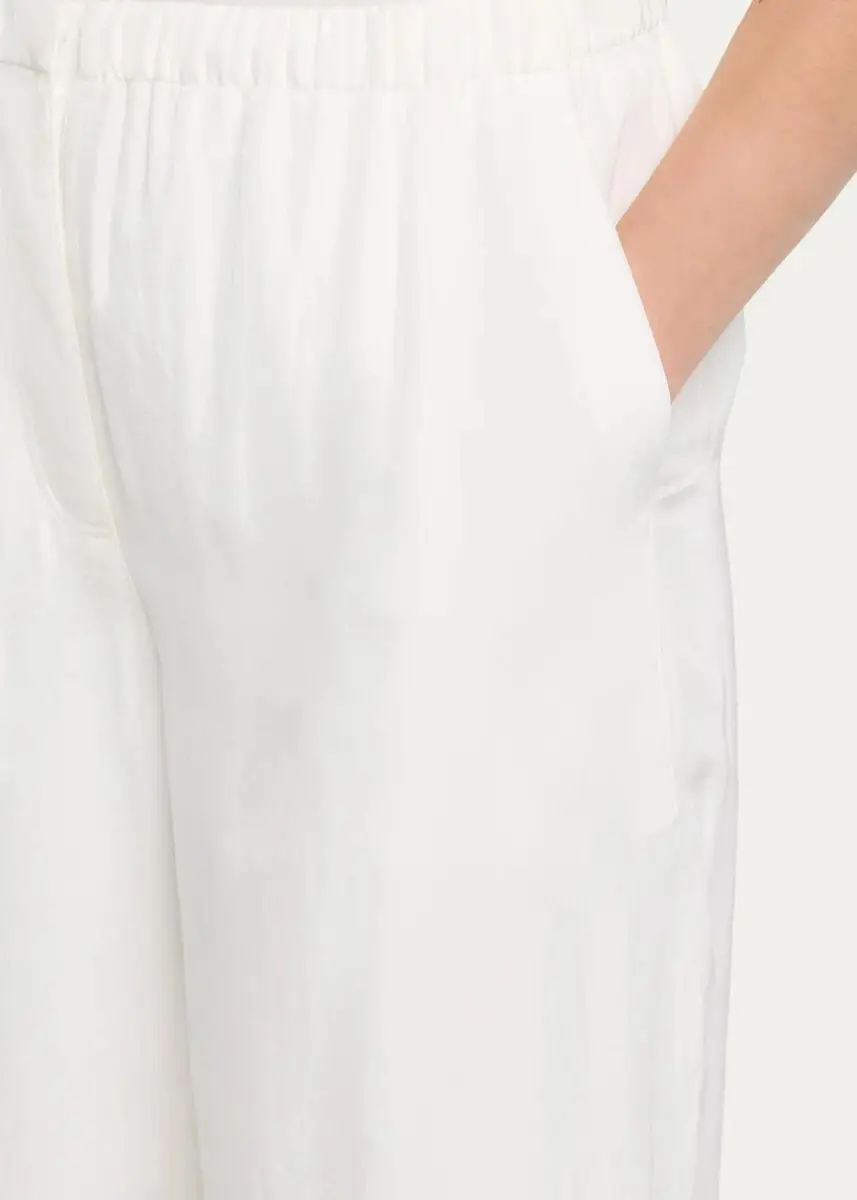 Theory Flowy Silk Twill Pants | Thumbnail 5