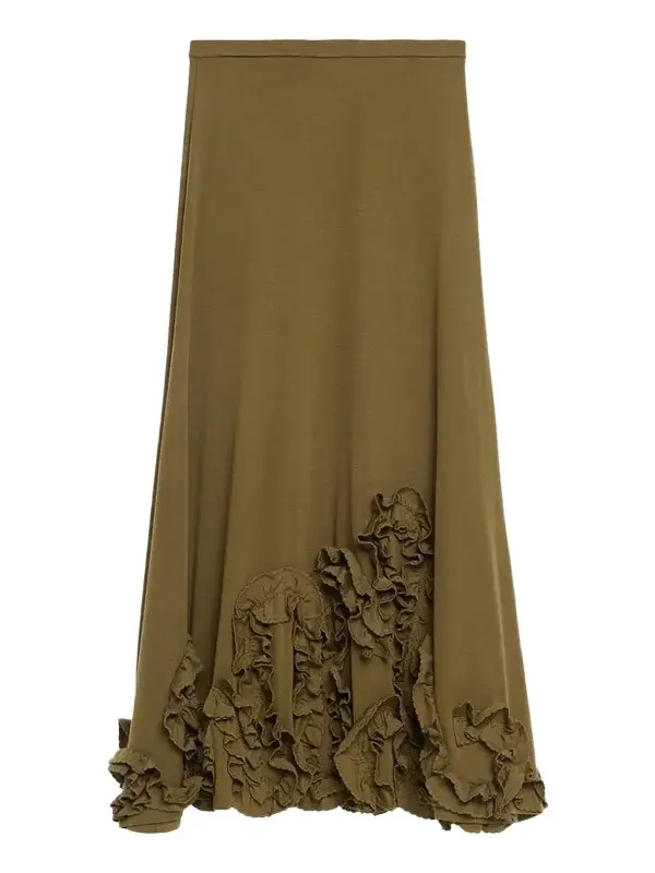 Heloise Jersey Wool Midi Skirt