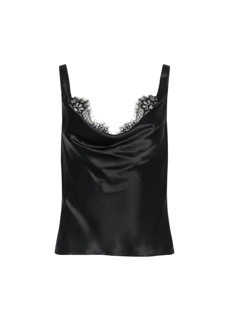 L'Agence Evadne Silk Lace Camisole