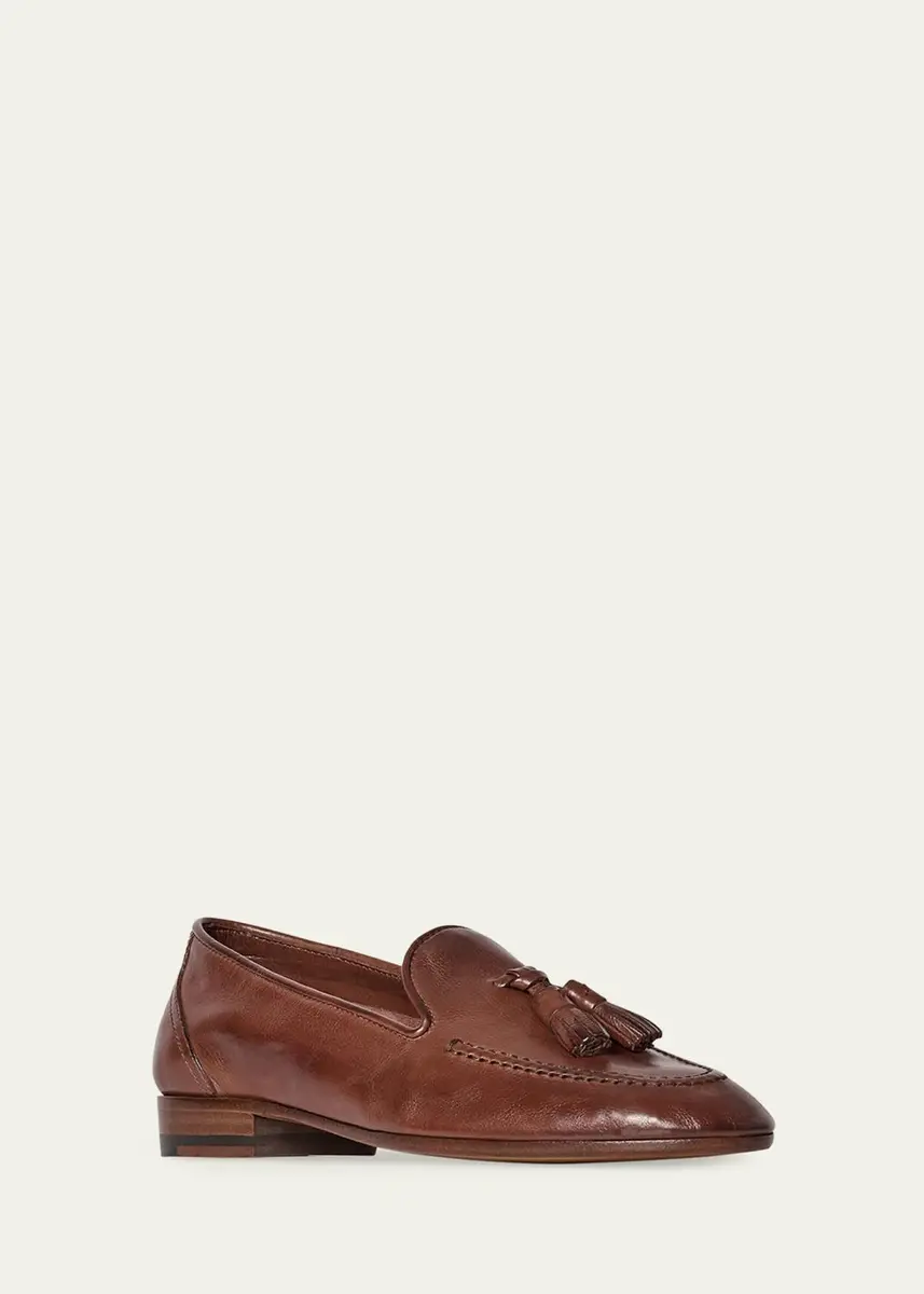 The Row Caden Leather Tassel Loafers | Thumbnail 4 The Row Caden Leather Tassel Loafers | Thumbnail 4