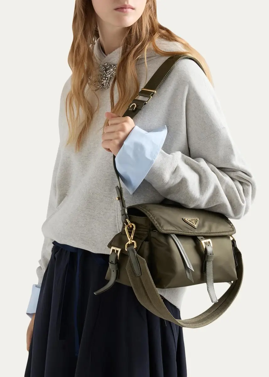 Prada Explore Medium Re-Nylon Shoulder Bag | Thumbnail 2 Prada Explore Medium Re-Nylon Shoulder Bag | Thumbnail 2