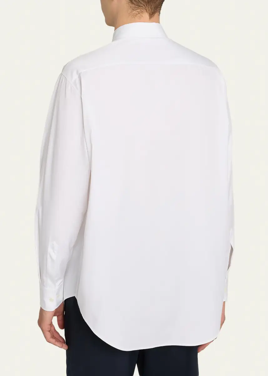 The Row Men's Tomek Cotton Poplin Dress Shirt | Thumbnail 3 The Row Men's Tomek Cotton Poplin Dress Shirt | Thumbnail 3