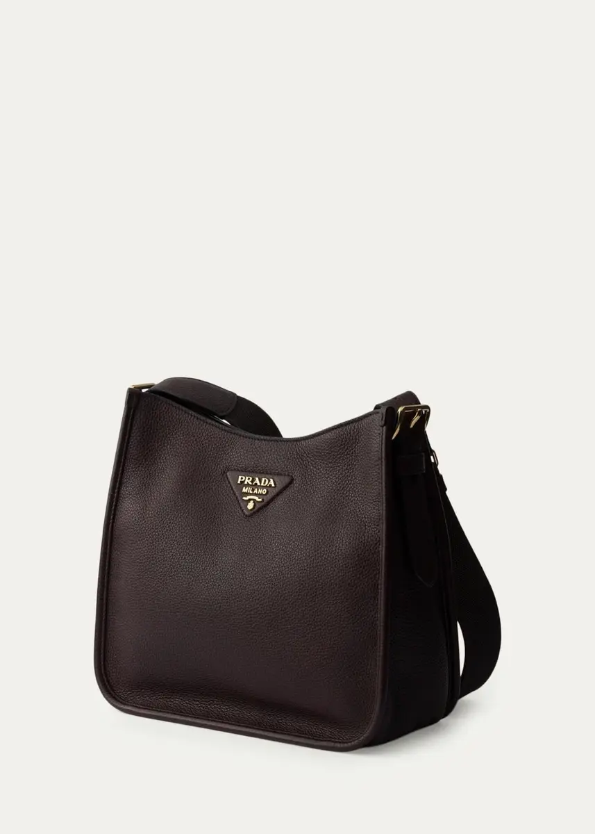 Prada Medium Daino Soft Leather Hobo Crossbody Bag | Thumbnail 6 Prada Medium Daino Soft Leather Hobo Crossbody Bag | Thumbnail 6