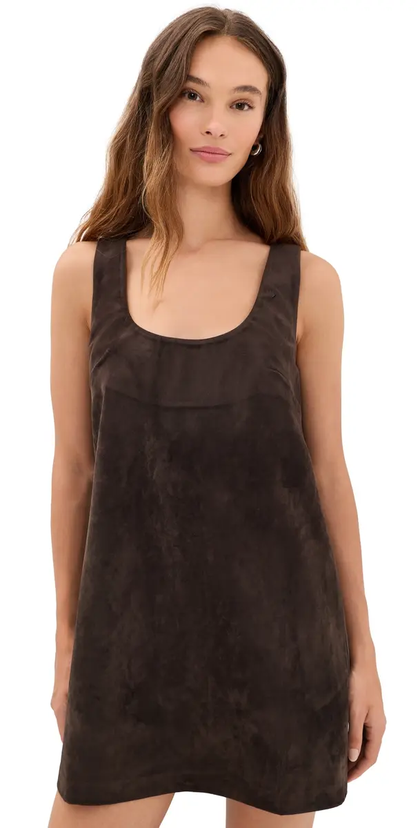 Joe's Jeans The coop Faux Suede Mini Dress Dark Chocolate | Image 1 Joe's Jeans The coop Faux Suede Mini Dress Dark Chocolate | Image 1