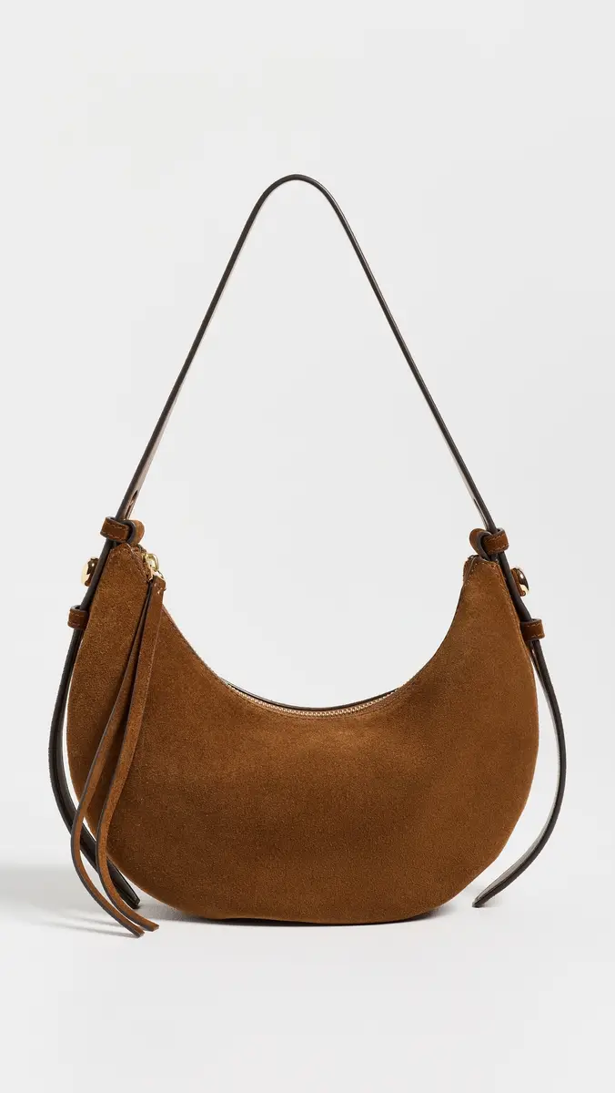 Tory Burch Romy Suede Half Moon Bag | Thumbnail 2 Tory Burch Romy Suede Half Moon Bag | Thumbnail 2