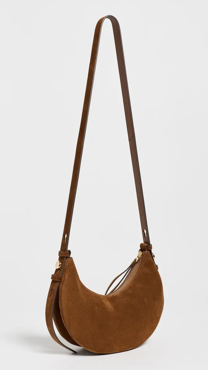 Tory Burch Romy Suede Half Moon Bag | Thumbnail 4 Tory Burch Romy Suede Half Moon Bag | Thumbnail 4